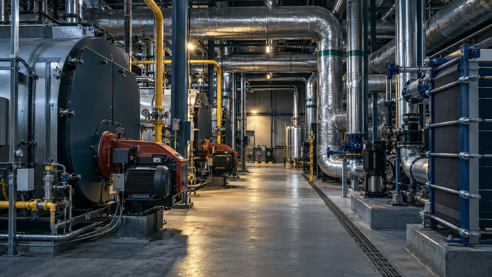 Industrial thermal equipment and energy assessment — conceptual illustration